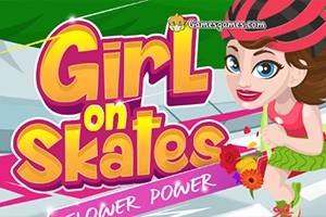 Girl on Skates: Flower Power Girl on Skates: Flower Power