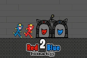 Red and Blue Stickman Huggy 2