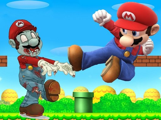 trapo carta Comparable Juego Super Mario vs Zombie en Juegos 123